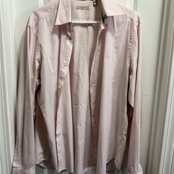 Burberry Light Pink Collared Shirt - Picture 1 of 4